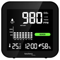 Technoline WL1025 CO2 monitorius su temperatūros ir drėgmės matavimu