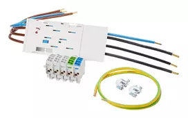 f-tronic paskirstymo gnybtų blokas 63A 16mm² BKE-I16 su jungimo spaustukais 7110603