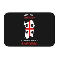 Custom Coat Of Arms Of Sardinia Flag Doormat Anti-Slip Entrance Kitchen Bath Door Floor Mat Italy Sardegna Garden Carpet Rug 40cm x 60cm red