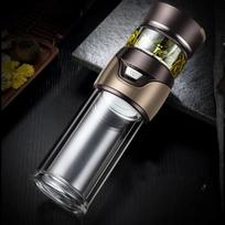 Tea Water Separation Thermos Bottle Stainless Steel Tea Strainer Thermos Infuser Tumbler Vacuum Flask With Tea Filter Two Cover <50ml