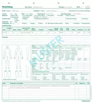 BOI žaizdų dokumentavimo formos, 50 lapų A4 9206-00435N
