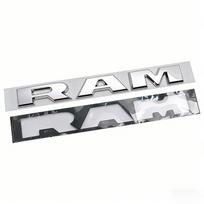 Tinka RAM 1500, 2500, 3500 pikapų lipdukams, Ram ženkleliams, ABS sparno modifikavimo lipdukams white
