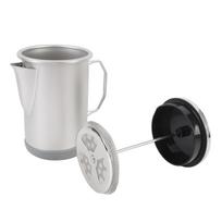 1000ml Capacity French Coffee Press Portable Design Stainless Steel French Press  For Camping sidabras