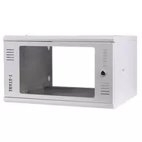 IT-BUDGET 19 inch sieninis spintelė T-STONE, 6U, 450 mm gylis, stiklinės durelės, rakinama, balta (90ITBTSWV6545GW)