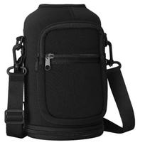 Outdoor Sports Water Bottle Sleeve With Mesh Pouch For Hiking And Camping Black 64oz black
