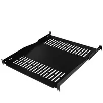 IT-BUDGET 19 inch stovo lentyna / prietaisų padėklas - 80 kg apkrova - 550 mm gylis - reguliuojamo gylio tvirtinimas - juoda (90ITB19FBX550S)