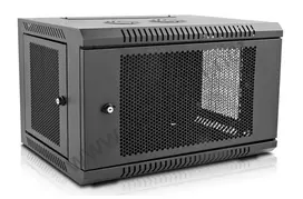 IT-BUDGET 19 inch Tinklo spintelė SWA - 6U - 570x600 mm - Perforuotas priekis ir šonai - Nuimami šonai - Montavimas ant sienos ir ant grindų - Priedų rinkinys - Juoda (90ITB19MSR666TS)