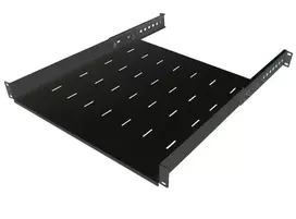 IT-BUDGET 19 inch stovo lentyna / prietaisų padėklas - 40 kg apkrova - 550 mm gylis - gylio reguliavimo tvirtinimas - juoda (90ITB19FB550S)