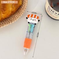 Fun 4 Color Sushi Ballpoint Pens 1/5 Pcs Kawaii Salmon Shape Kids School Stationery Portable Writing Pen for Travel Note Taking A5