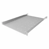 IT-BUDGET 19 inch fiksuota stelažo lentyna, šviesiai pilka, 750 mm gylio, 40 kg, 90ITB19FB750G