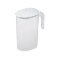 PLAST TEAM sulčių ąsotis 1,5 L, permatomas/baltas, PP su TPE tarpine 11200800