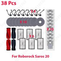Roborock Saros 20 Priedai Ritininis Pagrindinis Šepetys Šoninis Šepetys Filtro Šluostė Dulkių Maišelis Robotinio Dulkių Siurblio Atsarginė Dalis Set A