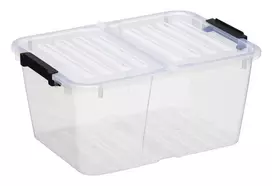 plast team HOME BOX FLEX 15L daiktų dėžė su sulankstomu dangčiu, perdirbtas PP, 1 vnt. 23010800