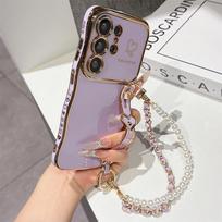 Case for Samsung A57 A56 A55 A54 A37 A36 A35 A34 A26 A25 A24 A17 A16 A15 A14 A07 S26 Ultra S25 Edge S24 S23 FE S22 Plus Cover Galaxy S23 FE violetinė