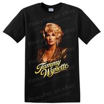 Tammy Wynette Country Singer Portrait T Shirt Vintage Glamour Music Fan Tee Gift XL brown