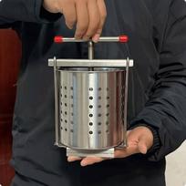 Stainless Steel Vegetable Dewatering Press Labor Saving Countertop Portable 1.2L 2.5L