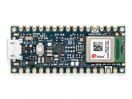 Arduino Nano 33 BLE Rev2 plokštė ABX00071 su nRF52840 Cortex-M4 ir BLE 5.0