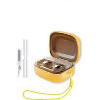 Case for JBL Live Beam 3/ Buds 3/ Flex 3 Earbuds, Soft Silicone Protective Portable Scratch Shock Resistant Compatible with Shell with Cleaner Kit & Live Beam 4/ Buds 4/ Flex geltona