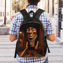 Back to school season Tung Tung Tung Sahur 13 Rucksack  Unisex Dual-Use Backpack One Size black