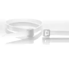 WKK nailono laidų rišikliai, natūralios spalvos, 200 x 4,8 mm, 100 vnt. 110126971