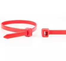 WKK raudoni nailono kabelių raiščiai 300 x 3,6 mm, 100 vnt. 110194271