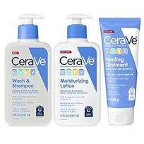 CeraVe USA Unscented Baby Shampoo Trio Set 3 pcs white