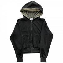 Y2K Gatvės stiliaus Užtrauktuku užsegamas Džemperis su gobtuvu ir Jogger kelnių komplektas Unisex Per didelis Laisvalaikio apranga su kišenės detale XL black