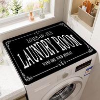 Dustproof Washing Machine Sunscreen Cover Anti-slip Refrigerator Dust Cloth  Washing Machine S-Style 7