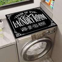Dustproof Washing Machine Sunscreen Cover Anti-slip Refrigerator Dust Cloth  Washing Machine L-Style 1