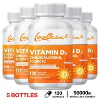 Coolkin Vitaminas D3 50 000 TV Kapsulės (120 skaičius) – Kasdienė sveikatos palaikymo programa 120*5