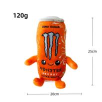 Naujas mielas Monster Energy skardinės pliušinis žaislas Simuliuojama energetinio gėrimo skardinė Kimštas lėlė Mielas animacinis gėrimo figūrėlė Namų sofos dekoras Kolekcionuojama dovana gerbėjams 25cm