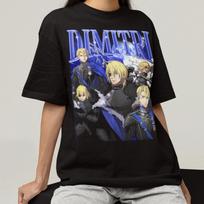Unisex Fire Emblem Three Houses Dimitri Gaming Bootleg T-Shirt, Japanese Videogame Husbando Shirt S blue