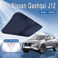For Nissan Qashqai J12 2021~2025 2022 2023 2024  Car Sun Visor Front Windshield Sunshade Heat Insulation Summer Auto Accessories blue