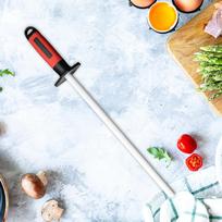 Ceramic Knife Sharpener - Professional Kitchen Essential 12inch white