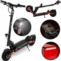JOYOR T10 Dvigubo variklio elektrinis paspirtukas – 2×1000W | Didžiausias greitis 60 km/h | Nuvažiuojamas atstumas 75 km | 10 colių visureigio padangos | Sulankstomas juoda