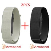 Išmanioji apyrankė Garmin CIRQA minkštu nailoniniu dirželiu lengvas reguliuojamas elastinis apyrankės priedas Garmin CIRQA Garmin CIRQA gray