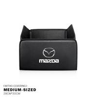 Sulankstoma automobilio bagažinės organizatoriaus dėžė Odinė lagamino laikymo dėžutė Mazda 2 3 6 5 Atenza CX3 CX5 MX5 CX7 Axela CX30 CX90 CX60 CX50 black