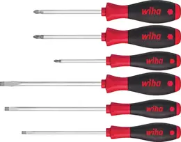Wiha SoftFinish atsuktuvų rinkinys, 6 dalių, plokšti/Phillips/Pozidriv, 26113