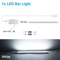 LED po spintele virtuvės šviestuvai su jutikliniu šviesos reguliatoriaus jungikliu Sieninė lempa namų spintelės spintelės foninis apšvietimas 30 40 50 cm su EU US kištuku 30cm