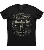 Iron Lifter Classic Weightlifting Short Sleeve Black Unisex T-Shirt XXXXL gray