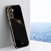 Dengiamas prabangus silikoninis dėklas, skirtas Samsung Galaxy A55 A35 5G A54 A34 A15 A25 A14 A24 A53 A33 A52 A32 A13 minkštas kvadratinis krašto dangtelis A35 5G&Case for Samsung juoda