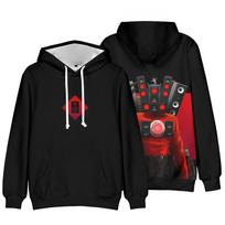 Žaidimų Skibidi Tualeto Hoodies 3D Spausdinti Megztiniai Vyrams Moterims Su Gobtuvu Oversize Hoodie Madingas Vaikams Puloveris Vyriški Megztiniai Paltai S black