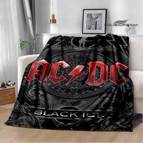 Roko grupė AC/DC retro spausdinta antklodė Flange šilta antklodė pikniko antklodė cubre cama antklodė lovos pamušalai Gimtadienio dovana 30x40in gray