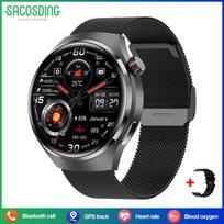 2026 WATCH 4 Pro Išmanusis laikrodis Vyrams 360*360 AMOLED Ekranas GPS Sekimas Širdies Ritmo Stebėjimas Bluetooth Skambutis IP67 Atsparus Vandeniui Išmanusis Laikrodis