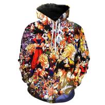 3D Anime Dragon Ball Spausdintų megztinių serijos megztinių kartos „Tide“ prekės ženklo gobtuvo dovana Rožinis „Goku“ 6XL gray