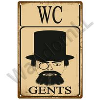 Vintažinis metalinis ženklas Namams Juokinga dekoracija Tualetui Skardinis ženklas WC Praustuvė Tualetai Sienų menas Vonios kambariui Tualetui Sienų dekoracija Barui 20x30cm white