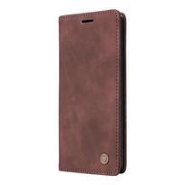 Retro Matinis Prabangus Atverčiamas Piniginės Dėklas Skirtas Xiaomi Poco X3 Pro M3 C3 C31 F3 PocoX3 NFC PocoM3 PocoF3 Vienspalvis Telefono Dangtelis Poco C31 kava