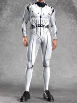 3D Skaitmeninė Spauda Sceniniai Kostiumai Suaugusiems Helovino Renginiai Karnavalo Teminis Vakarėlis Cosplay Apranga Vaidinimo Žaidimas Kombinezonas Adult S white