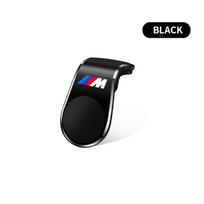 Magnetinis automobilio telefono laikiklis Metalinis stovas Priedai BMW M Performance E36 E46 E60 E90 E91 E92 E93 F30 F20 X1 X3 X5 X6 X7 G01 M juoda