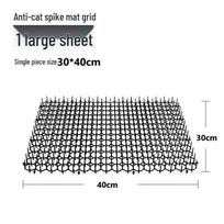 Cross-Border Hot-Selling Anti-Cat Spike Mats for Balcony Isolation - Cat Repellent and Protection Set. black
